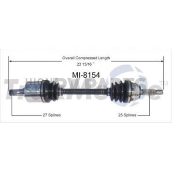 TrakMotive CV Axle Shaft - MI-8154