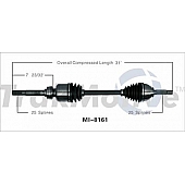 TrakMotive CV Axle Shaft - MI-8161