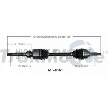 TrakMotive CV Axle Shaft - MI-8161