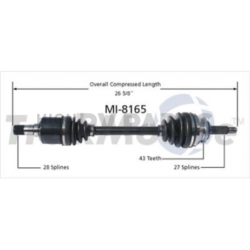 TrakMotive CV Axle Shaft - MI-8165