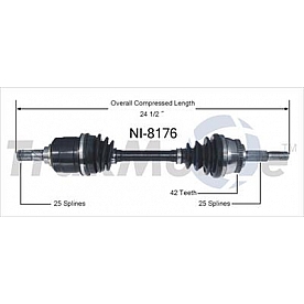 TrakMotive CV Axle Shaft - NI-8176