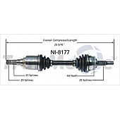 TrakMotive CV Axle Shaft - NI-8177