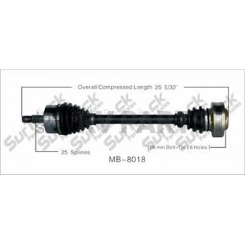 TrakMotive CV Axle Shaft - MB-8018