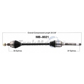 TrakMotive CV Axle Shaft - MB-8021