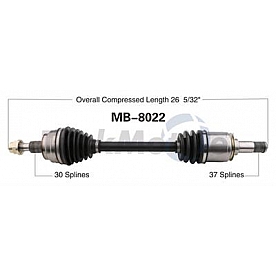 TrakMotive CV Axle Shaft - MB-8022