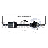 TrakMotive CV Axle Shaft - KA-8009