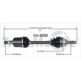 TrakMotive CV Axle Shaft - KA-8009