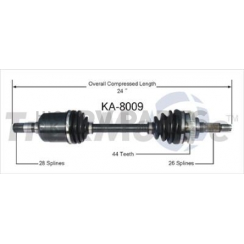 TrakMotive CV Axle Shaft - KA-8009