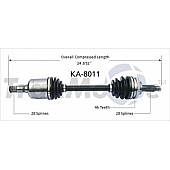 TrakMotive CV Axle Shaft - KA-8011