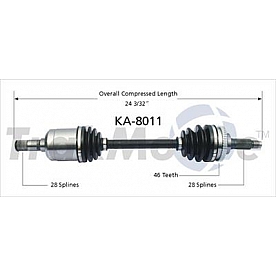 TrakMotive CV Axle Shaft - KA-8011
