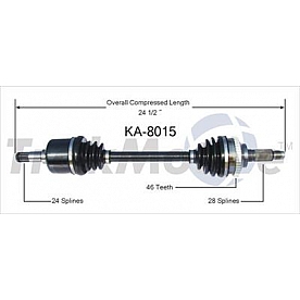 TrakMotive CV Axle Shaft - KA-8015