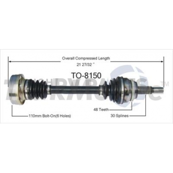 TrakMotive CV Axle Shaft - TO-8150