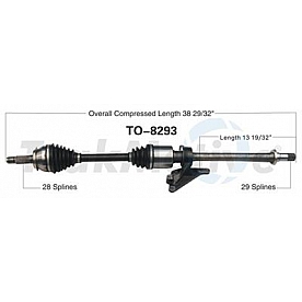 TrakMotive CV Axle Shaft - TO-8293