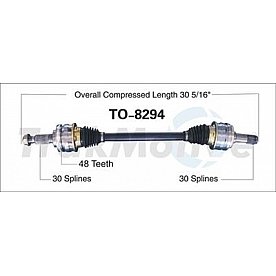 TrakMotive CV Axle Shaft - TO-8294