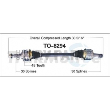 TrakMotive CV Axle Shaft - TO-8294