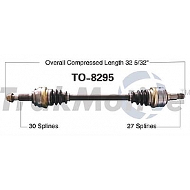 TrakMotive CV Axle Shaft - TO-8295