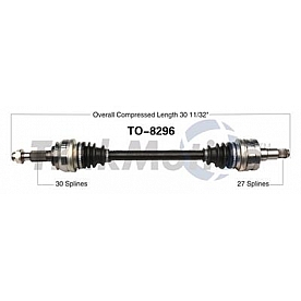 TrakMotive CV Axle Shaft - TO-8296