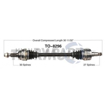 TrakMotive CV Axle Shaft - TO-8296