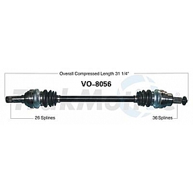 TrakMotive CV Axle Shaft - VO-8056