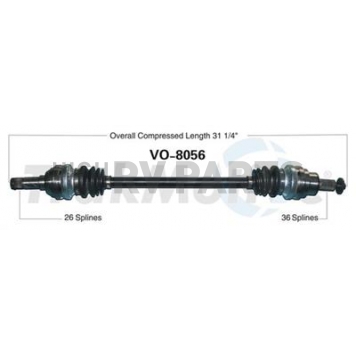 TrakMotive CV Axle Shaft - VO-8056
