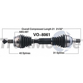 TrakMotive CV Axle Shaft - VO-8061