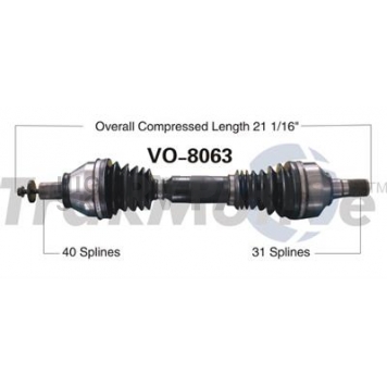 TrakMotive CV Axle Shaft - VO-8063