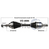 TrakMotive CV Axle Shaft - VO-8065