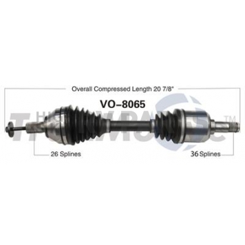 TrakMotive CV Axle Shaft - VO-8065
