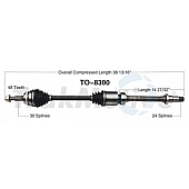 TrakMotive CV Axle Shaft - TO-8300