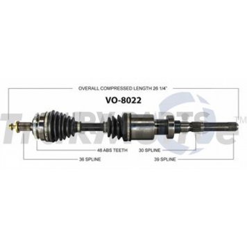 TrakMotive CV Axle Shaft - VO-8022