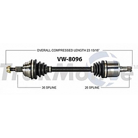 TrakMotive CV Axle Shaft - VW-8096