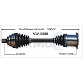 TrakMotive CV Axle Shaft - VW-8088
