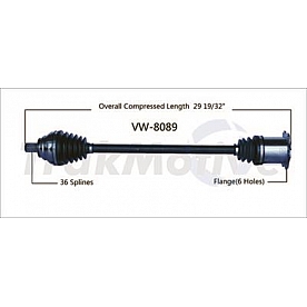 TrakMotive CV Axle Shaft - VW-8089