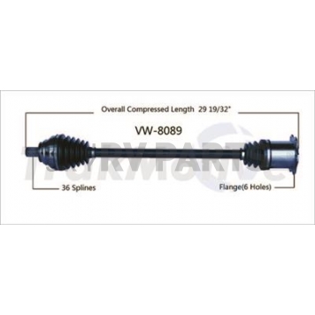 TrakMotive CV Axle Shaft - VW-8089