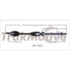 TrakMotive CV Axle Shaft - BM-8031