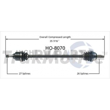 TrakMotive CV Axle Shaft - HO-8070