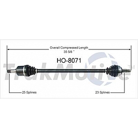 TrakMotive CV Axle Shaft - HO-8071