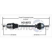 TrakMotive CV Axle Shaft - HO-8072