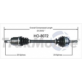 TrakMotive CV Axle Shaft - HO-8072