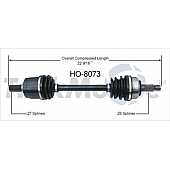 TrakMotive CV Axle Shaft - HO-8073