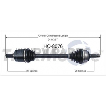 TrakMotive CV Axle Shaft - HO-8076