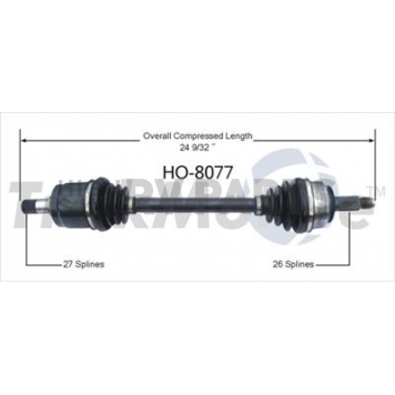 TrakMotive CV Axle Shaft - HO-8077