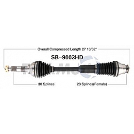 TrakMotive CV Axle Shaft - SB-9003HD