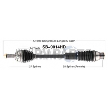 TrakMotive CV Axle Shaft - SB-9014HD