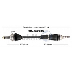 TrakMotive CV Axle Shaft - SB-9023HD