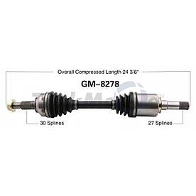 TrakMotive CV Axle Shaft - GM-8278