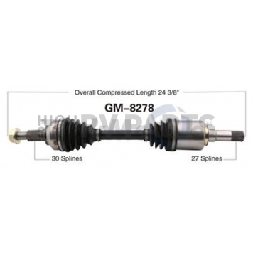 TrakMotive CV Axle Shaft - GM-8278
