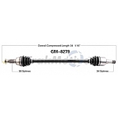 TrakMotive CV Axle Shaft - GM-8279