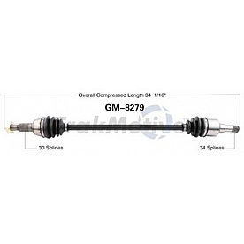 TrakMotive CV Axle Shaft - GM-8279