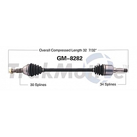 TrakMotive CV Axle Shaft - GM-8282